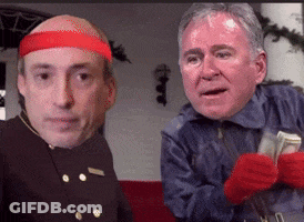 Two Bald Men One With Red Headband GIF