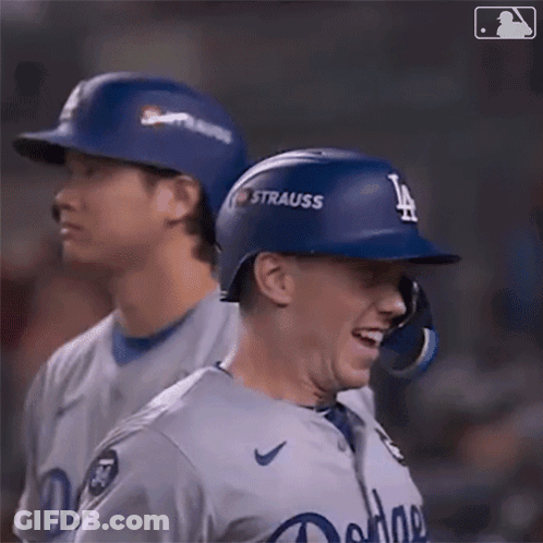 Two Baseball Players On Field GIF