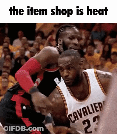 Two Basketball Players Are Playing A Game And One Of Them Is Wearing A Number 23 Jersey GIF
