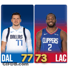Two Basketball Players Dallas Clippers GIF