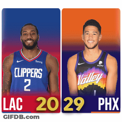 Two Basketball Players From Clippers And Valley GIF