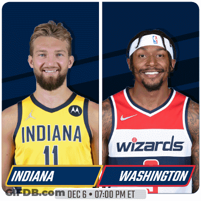 Two Basketball Players From Indiana And Washington GIF