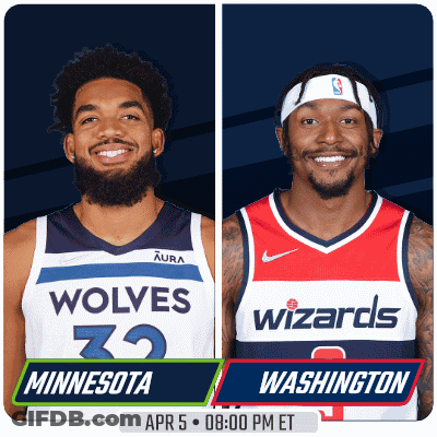 Two Basketball Players From Minnesota And Washington GIF