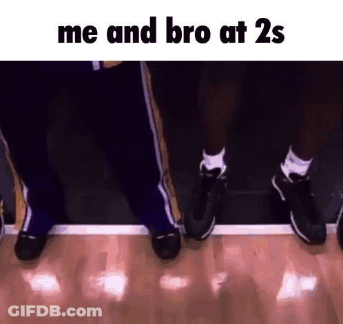 Two Basketball Players Me And Bro At 2S GIF