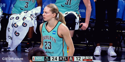 Two Basketball Players New York Bulls GIF