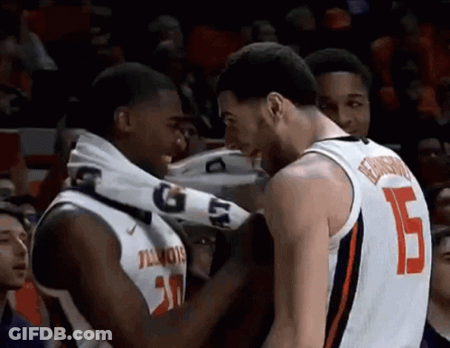 Two Basketball Players Number 15 Jersey GIF