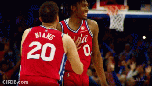 Two Basketball Players Number 20 GIF