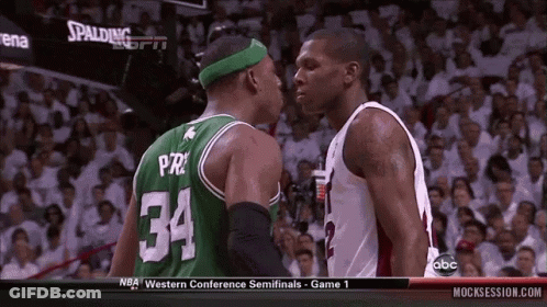 Two Basketball Players Number 34 Jersey GIF