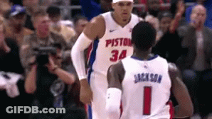 Two Basketball Players Number 34 GIF