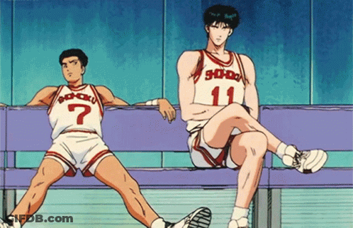 Two Basketball Players One With The Number 11 On His Jersey GIF