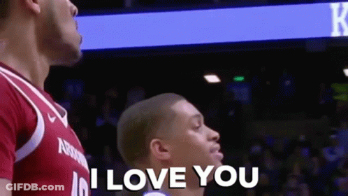 Two Basketball Players Side By Side GIF