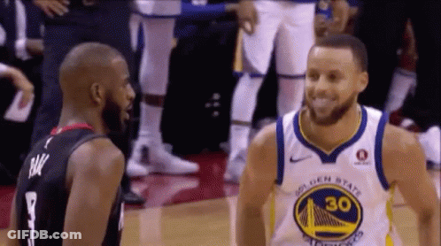 Two Basketball Players Together On Court GIF