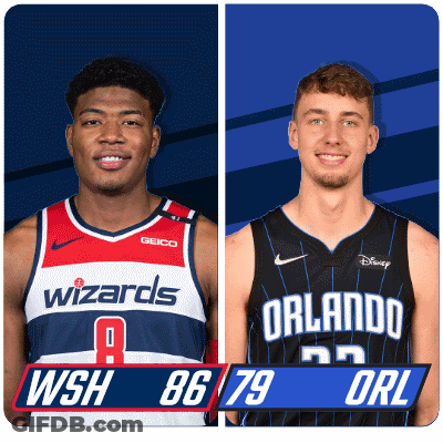 Two Basketball Players Wizards And Orlando GIF