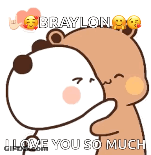 Two Bears Hugging Braylon GIF
