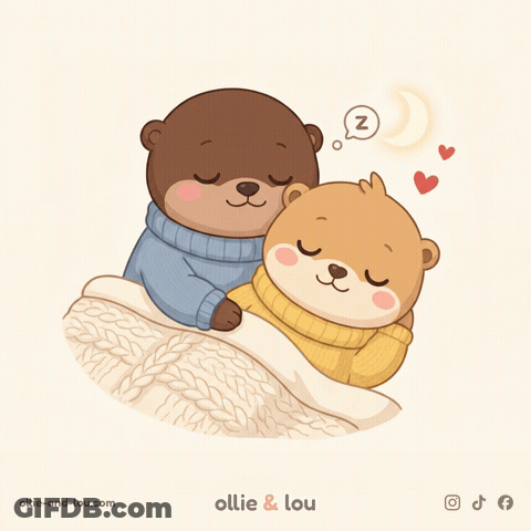 Two Bears Sleeping Ollie And Lou GIF