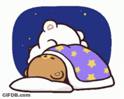 Two Bears Sleeping Under Blanket Good Night GIF