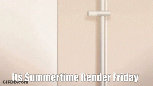 Two Blonde Anime Girls Pointing At Each Other It's Summertime Render Friday GIF