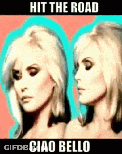 Two Blonde Women Hit The Road Ciao Bello GIF