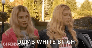 Two Blonde Women Talking In Car GIF