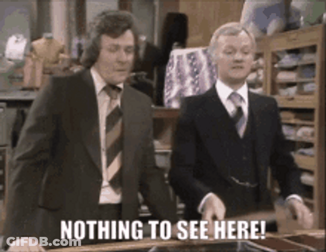 Two Bored Men Suite Nothing To See Here GIF