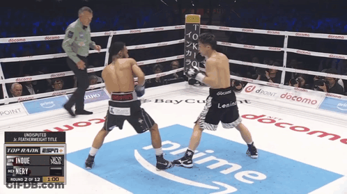 Two Boxers Fighting In Ring GIF