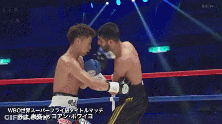 Two Boxers Fighting In Ring GIF