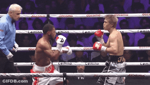 Two Boxers In Boxing Ring With Utility TV GIF