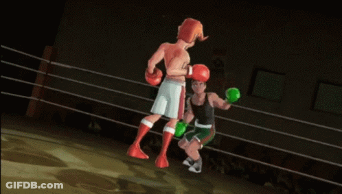 Two Boxers In Ring With C GIF