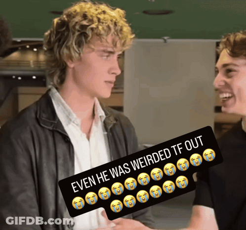 Two Boys Even He Was Weirded TF Out GIF