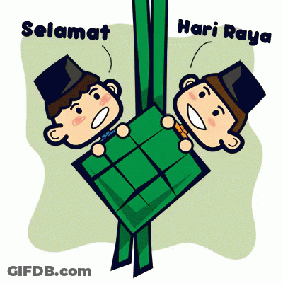 Two Boys Hanging Upside Down Selamat Hari Raya GIF