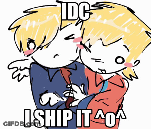 Two Boys Kissing IDC I Ship It GIF