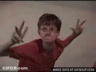 Two Boys Making Peace Sign GIF