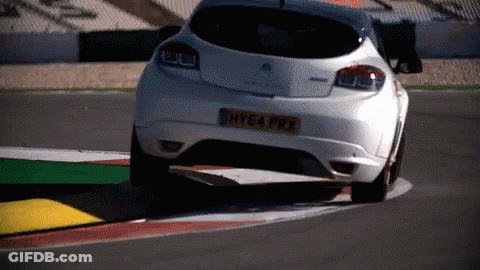 Two Cars Racing On Track With ATD Sign GIF