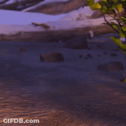 Two Cartoon Animals Giving Thumbs Up GIF