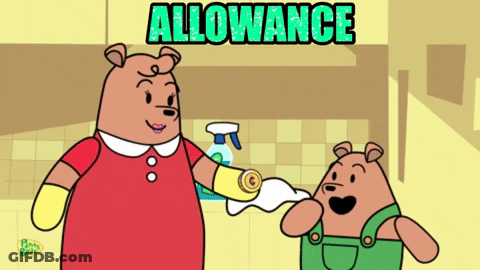 Cartoon Bears Standing Next To Each Other GIF