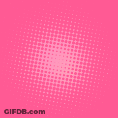 Two Cartoon Cats On Pink Dotted Background GIF
