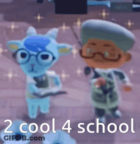 Two Cartoon Characters 2 Cool 4 School GIF