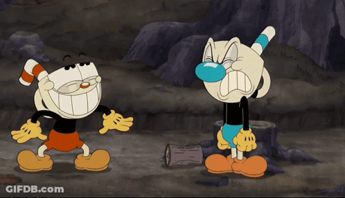 Two Cartoon Characters Are Standing Next To Each Other And The Words Unbelievable Are On The Bottom Right GIF
