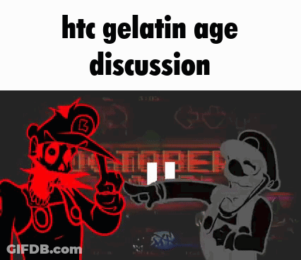 Cartoon Characters In Dark Room HTC Gelatin Age Discussion GIF
