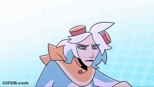 Two Cartoon Characters Are Standing Next To Each Other With Their Arms Crossed .. GIF