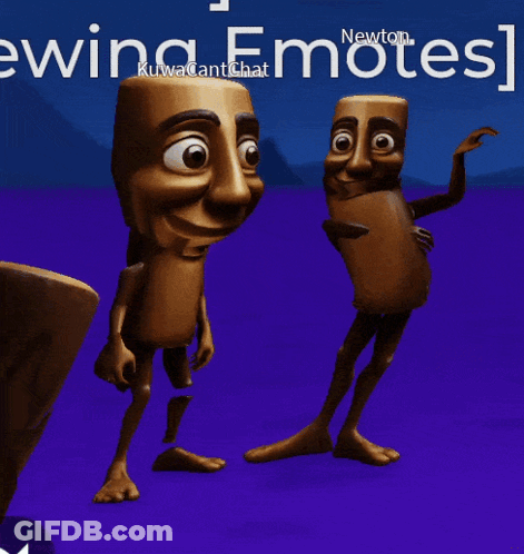 Two Cartoon Characters Dancing GIF
