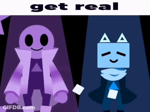 Two Cartoon Characters Get Real GIF