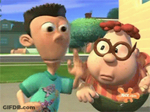 Two Cartoon Characters Next To Nick.com Logo GIF