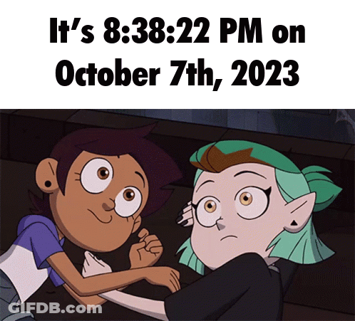 Two Cartoon Characters October 7 2023 GIF
