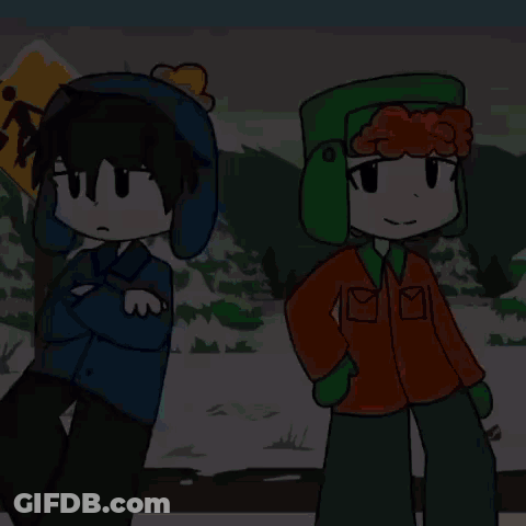 Two Cartoon Characters On Bench With Marry Me GIF