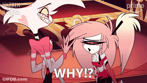 Two Cartoon Characters One Asking Why GIF
