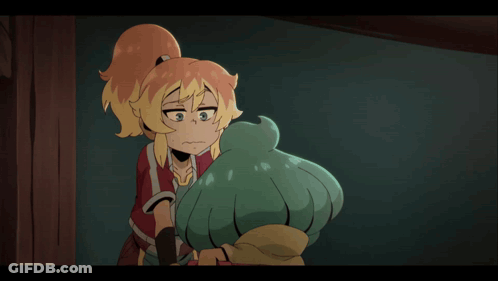 Two Cartoon Characters One With Glasses And One Sad GIF