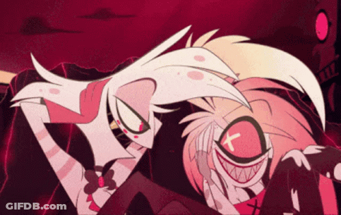 Two Cartoon Characters One With X On Eye GIF