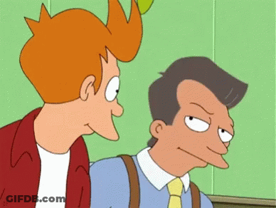 Two Cartoon Characters Saying Awesome GIF