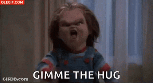Two Cartoon Characters Saying Hello Melch GIF